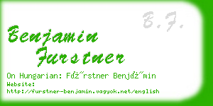 benjamin furstner business card